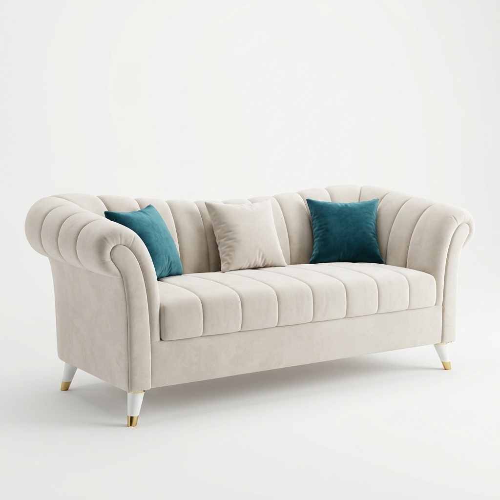 Pomelli Velvet Sofa — Royal Comfort, Modern Soul