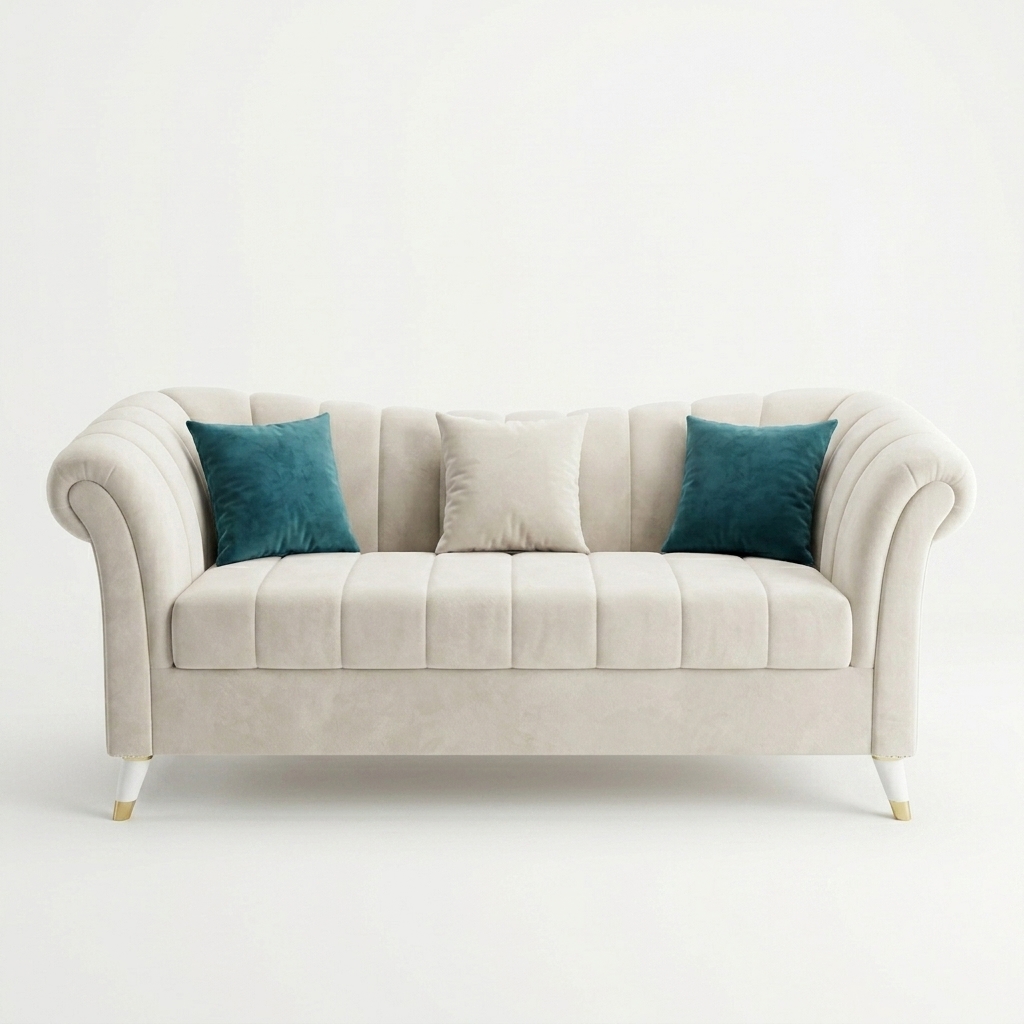 Pomelli Velvet Sofa — Royal Comfort, Modern Soul - Image 2